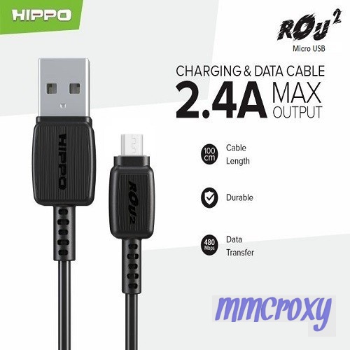 Jual Hippo Rou Micro USB Quick Charging 100cm - Kabel Charger & Data