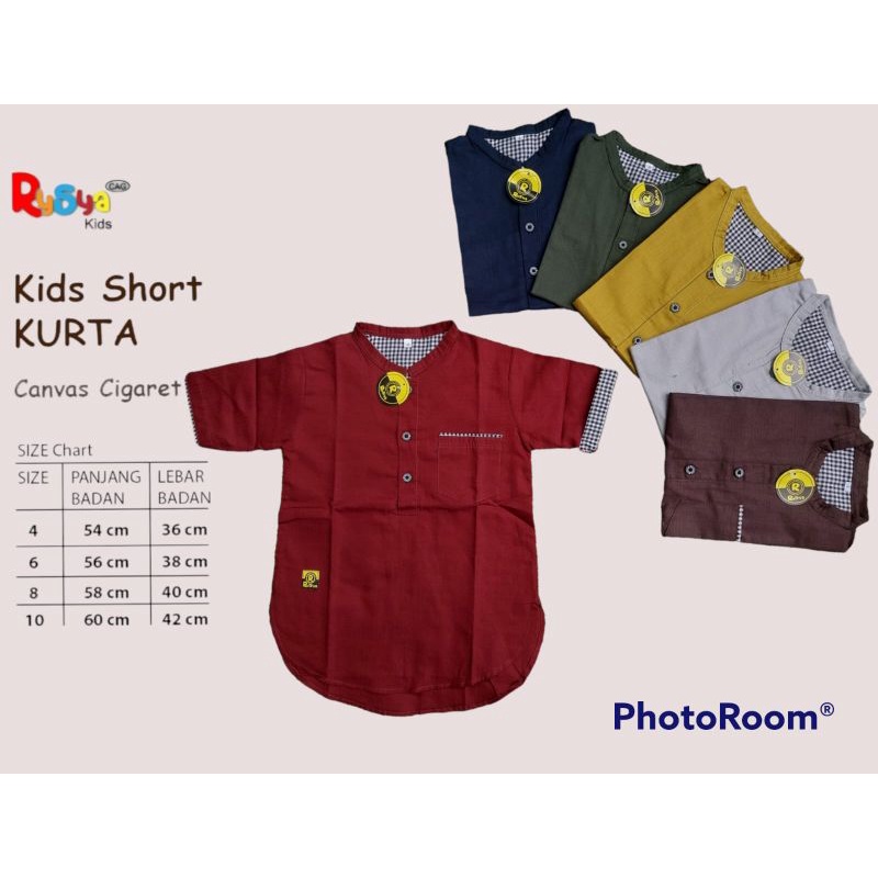 Kemeja Anak Koko Kurta 3-15 Tahun