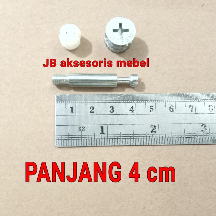 SKRUP BAUT MINIFIX SOCKET CASING.. PERSET - MINIFIX 4 cm