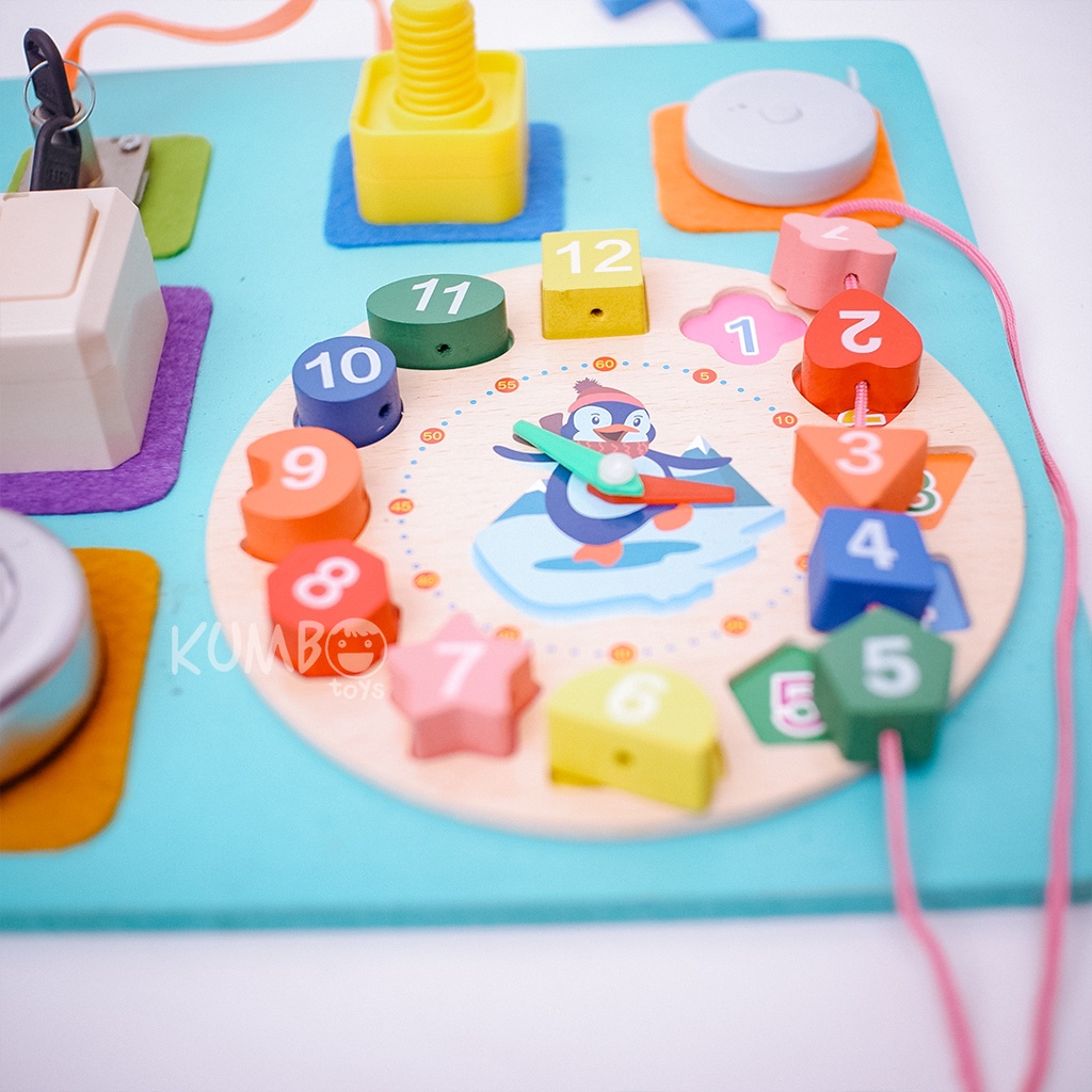 Mainan Edukasi Busy Board Mainan Montessori Papan Main Ukuran Jumbo