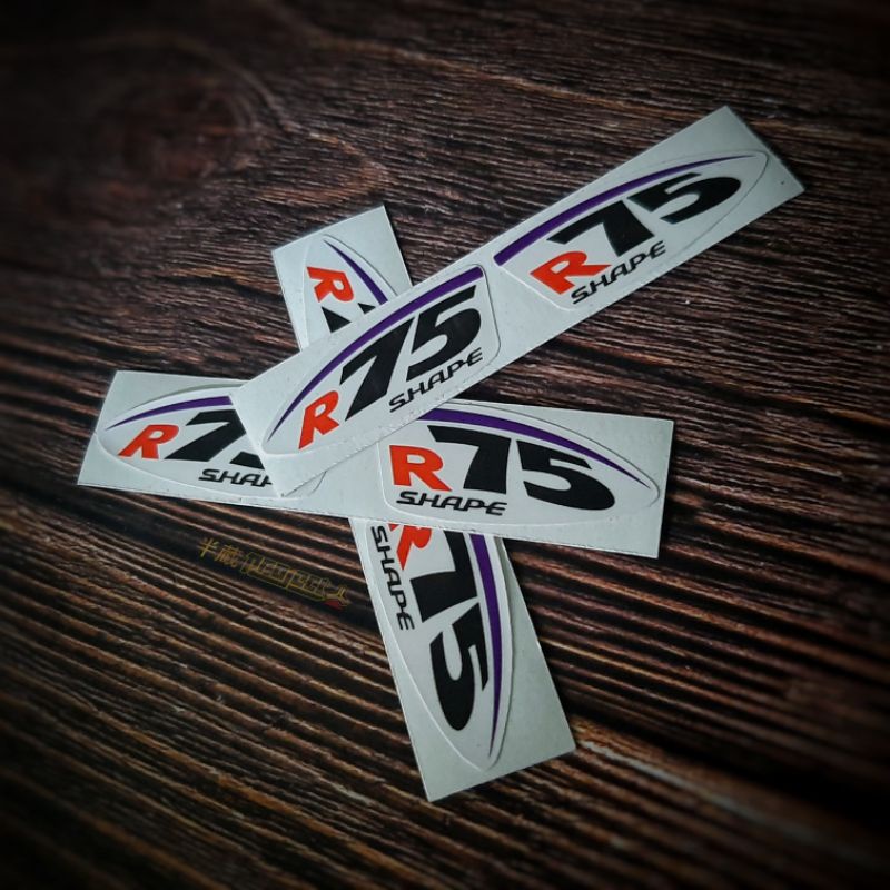 Sticker Visor R75 Shape