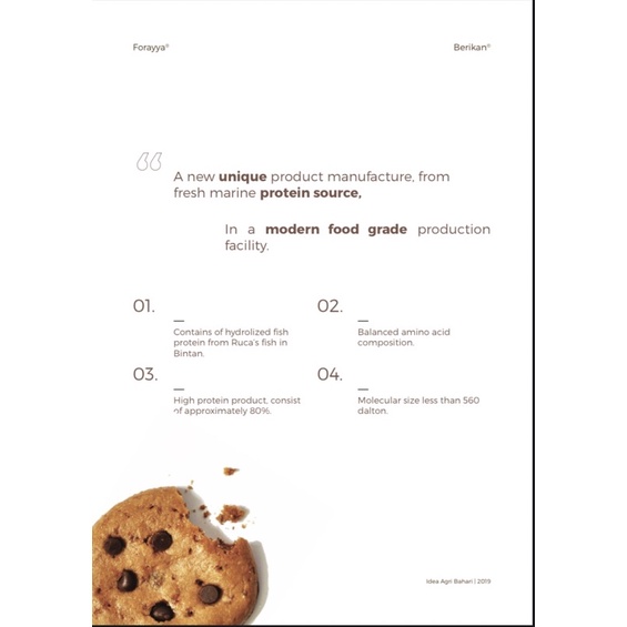 Forayya High Protein Cookies Sehat dengan DHA dan EPA