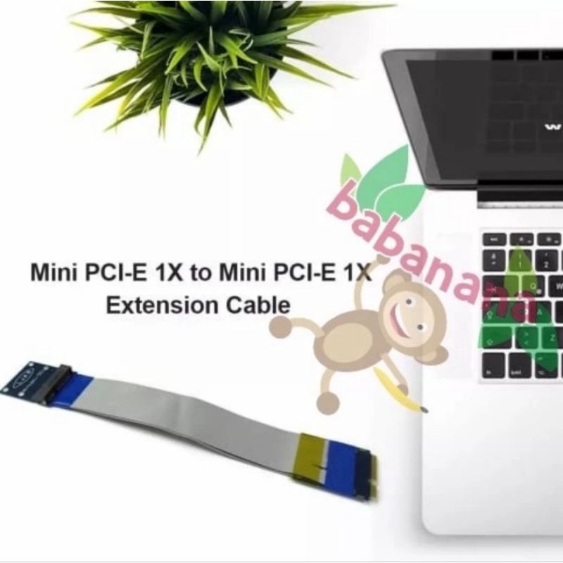 Riser mini pcie x1 15cm extension mining wifi laptop e xternal vga