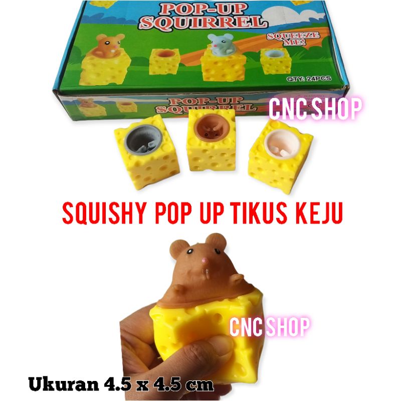 Mainan Squishy Pop Up Animal Mainan Anak Anti Stress Lucu