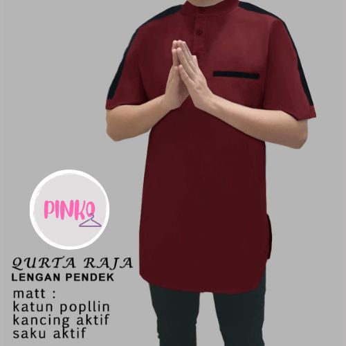 PIK - Koko Kurta Raja Lengan Pendek  - S, M, L , XL , XXL, 3XL / Baju Koko Pria/ Fashion Muslim Pria/ Koko Kurta Jumbo