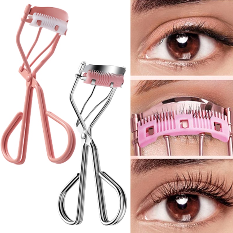 Penjepit Bulu Mata Sisir Profesional Cocok Semua Bentuk Mata Tahan Lama Metal Eyelashes Warping Women Eye Makeup Tools