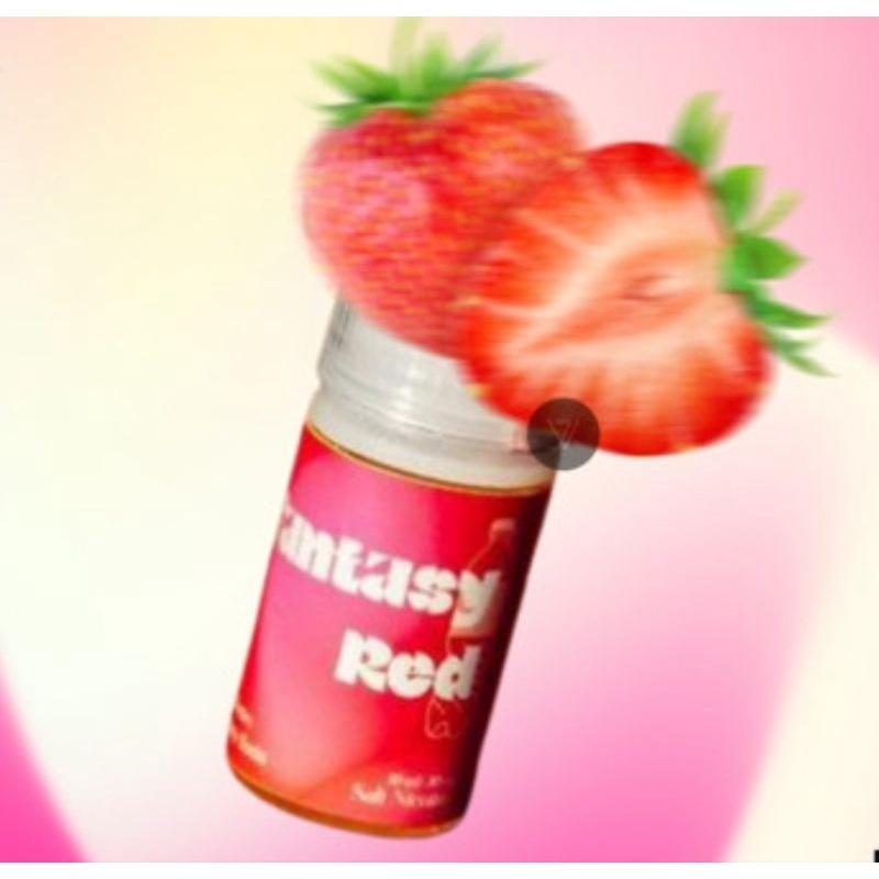 30ml fantasy red merah strawberry soda fom foom liquid salt