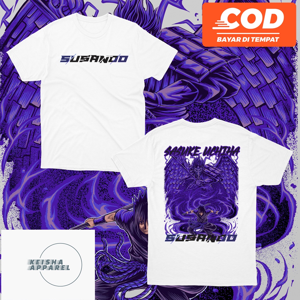 KAOS BAJU SASUKE UCHIHA X SUSANOO KAOS ANIME PRIA WANITA