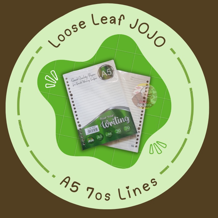 

[PAK] LOOSE LEAF / ISI BINDER JOJO A5 GARIS 70 LEMBAR*