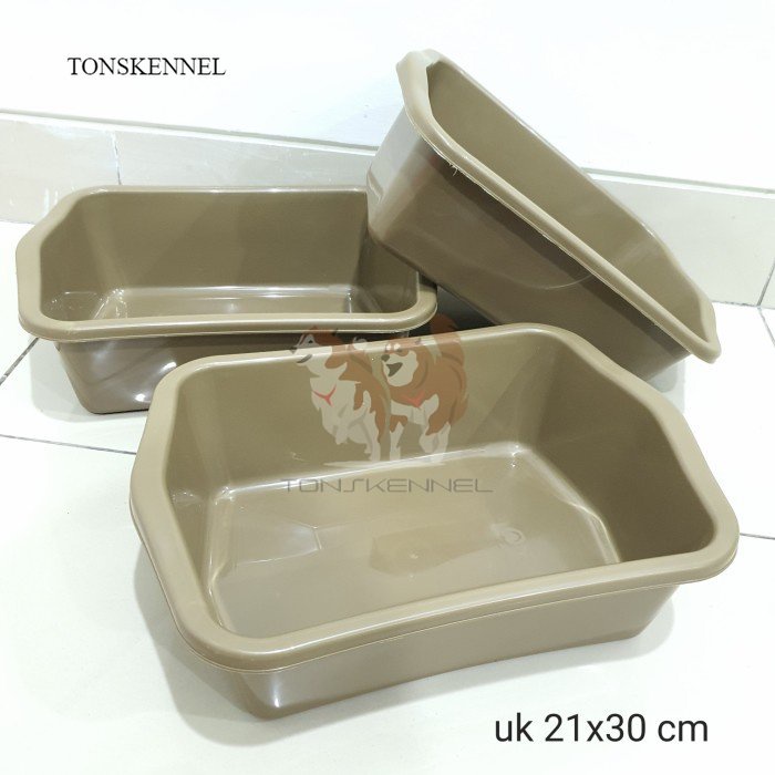 Litter Box Kecil Bak Pasir untuk Buang Air Kucing Cat Small Kitten Keranjang Baskom Box Kotak Tahu Bak Plastik Pasir Kucing Hamster box storage