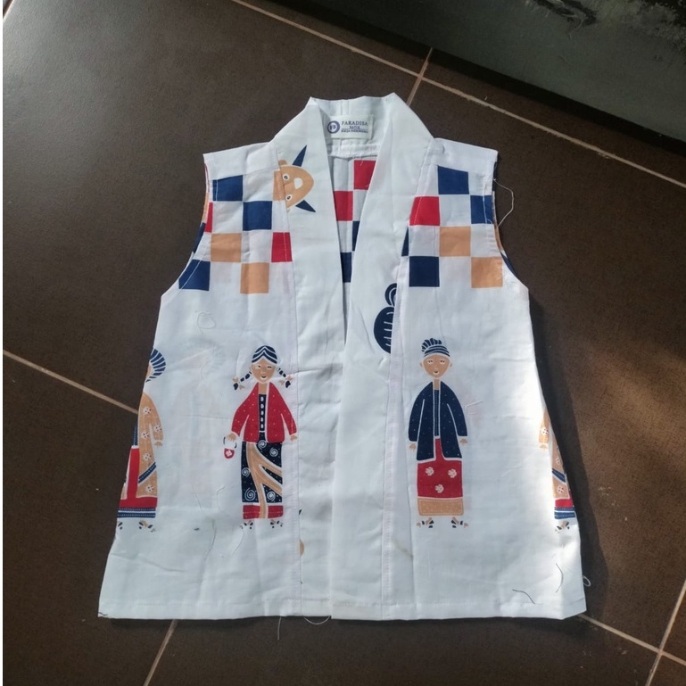 FARADISA BATIK - Seragam Vest batik anak perempuan murah size 1,5 - 13 tahun