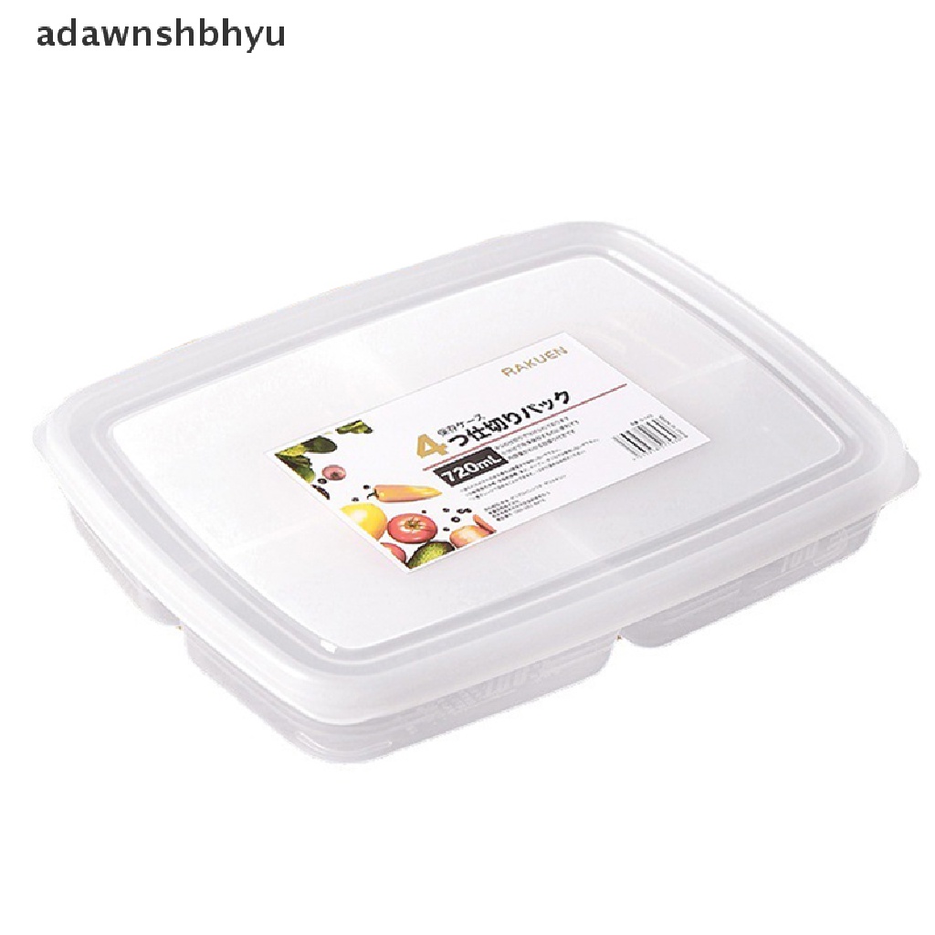 Adawnshbhyu Kulkas Daging Beku Kotak Penyimpanan Empat Kompartemen Food-grade Freezer Box ID