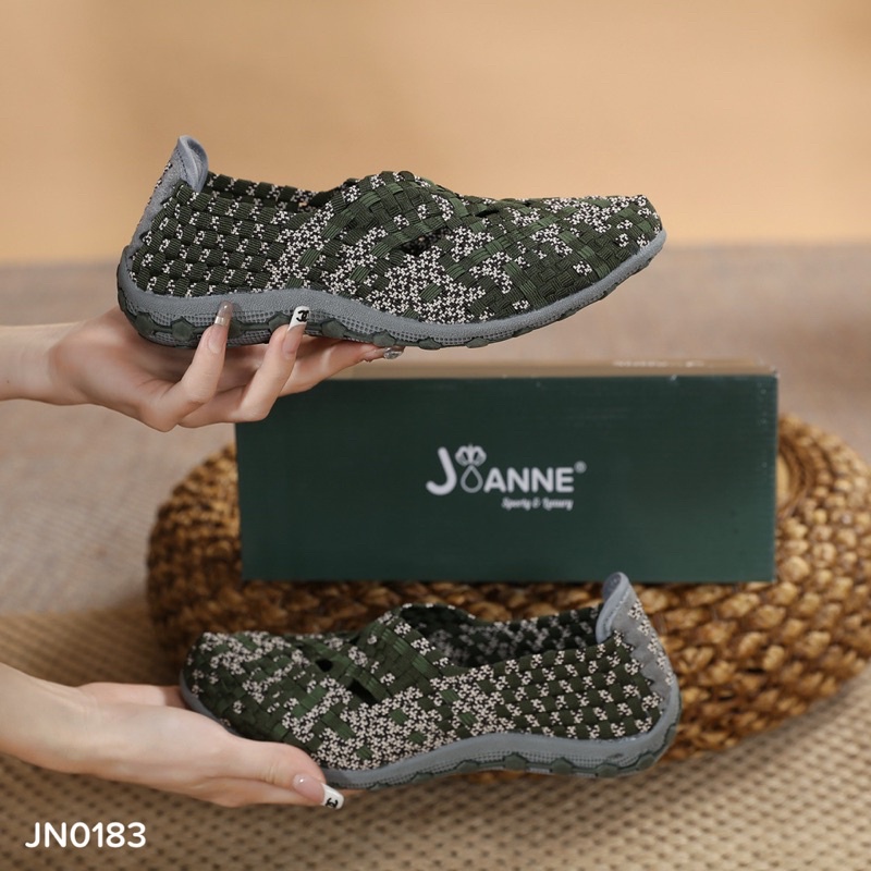 [ORIGINAL] JOANNE Rajut Knit Flats Shoes Sepatu Wanita #JN0183