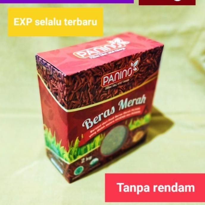 

✔ PANINO 2KG Beras Merah Organik Tanpa Rendam Trend