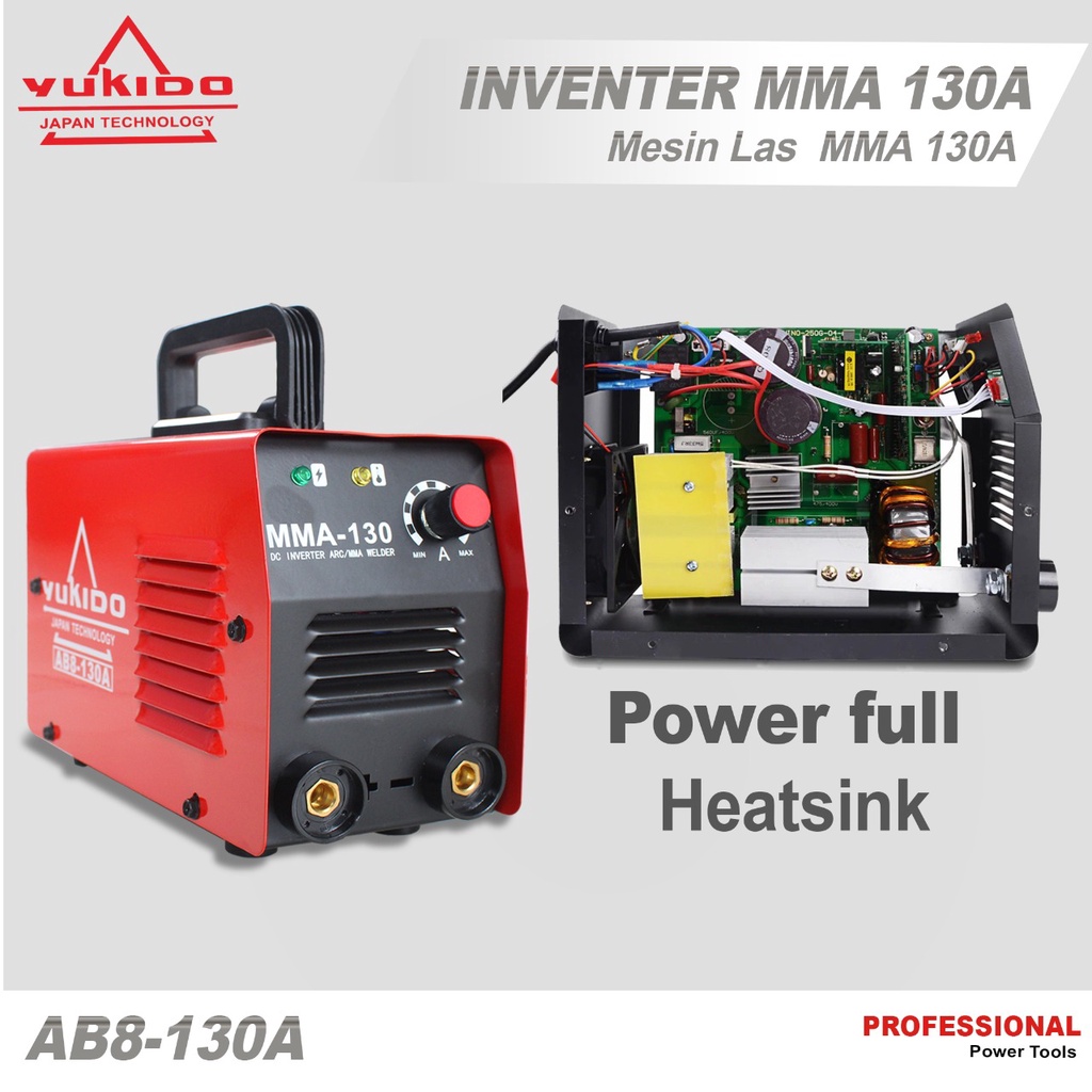 Mesin Las YUKIDO Inverter MMA 120 IGBT 400+ watt / Mesin las / Mesin trafo las / welding