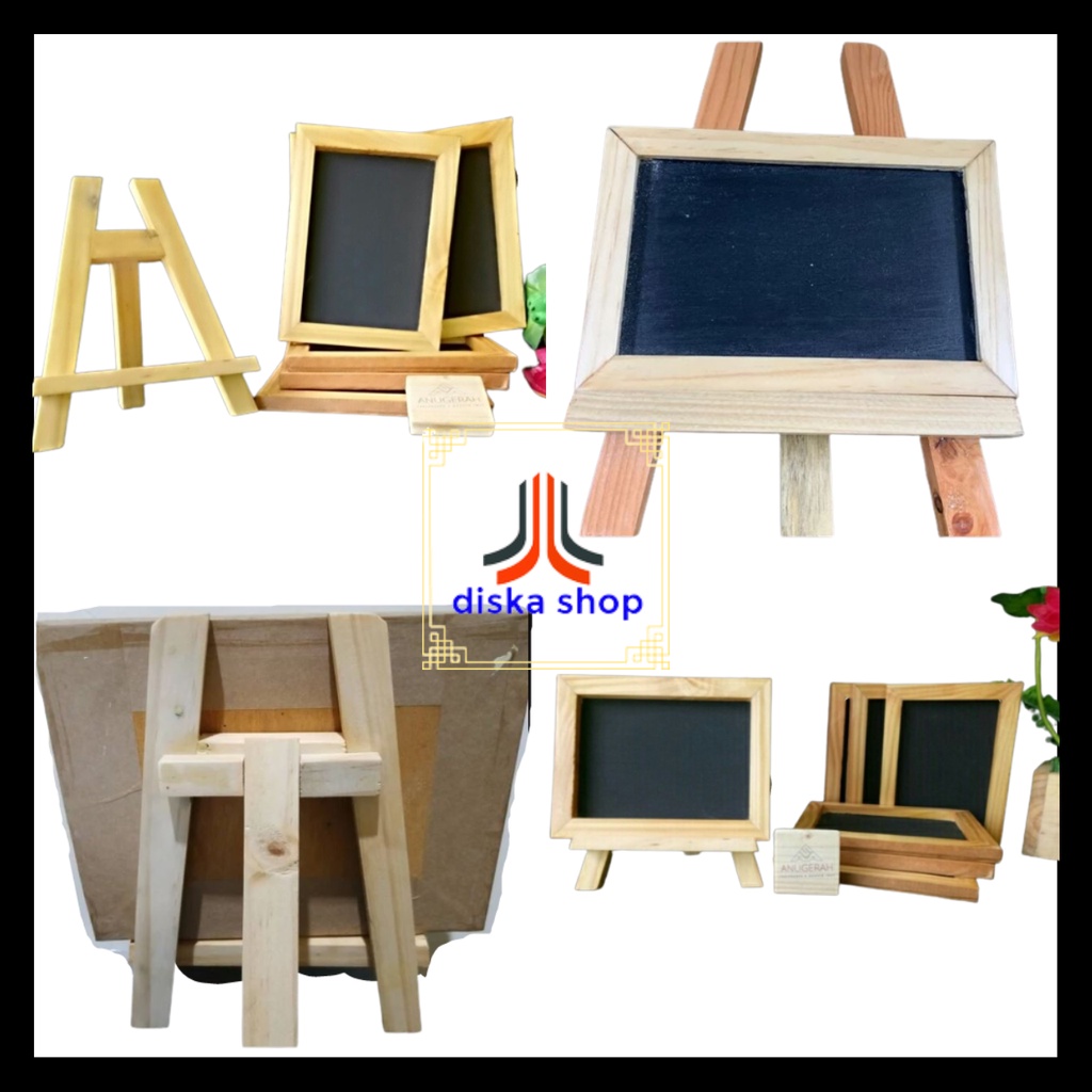 

PROMO Standing mini chalkboard 15x20cm papan kapur kecil blackboard