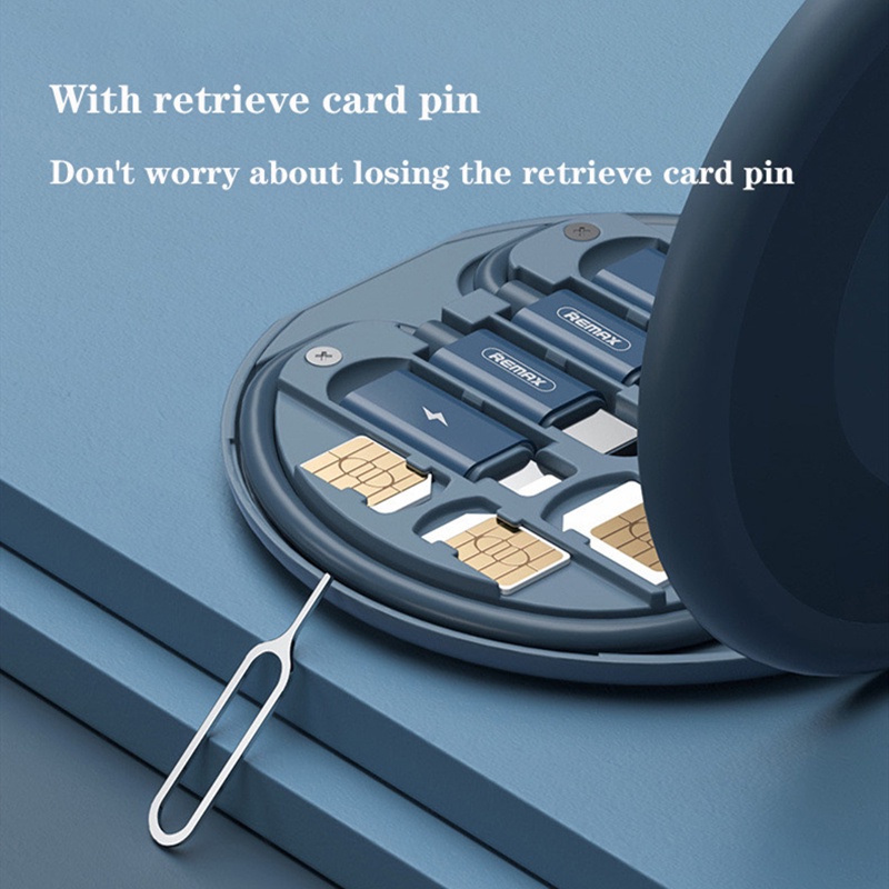 Multifunctional 60W USB Data Cable Fast Charge Kabel Connector type c micro usb lightning Line Storage Box Mini Digital Electronic Gadgets Organizer Card Removal Pin Set Stand Holdet