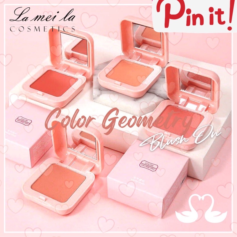 {Bisa kirim instant COD Medan Termurah}Lameila Color Geometry Candy Blush On Korea Natural 6 Warna Cantik Blusher Korea