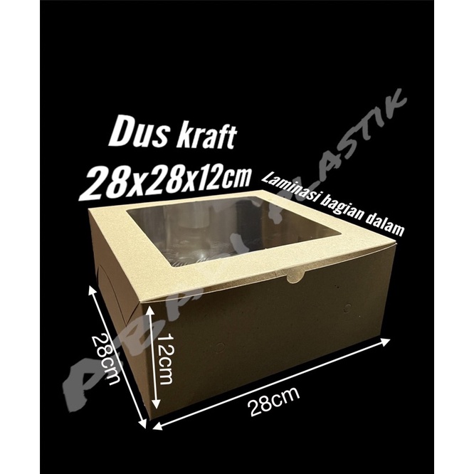 

DUS BROWNIS 28x28/ DUS KUE /DUS KRAFT WINDOW / DUS COKLAT UKR 28
