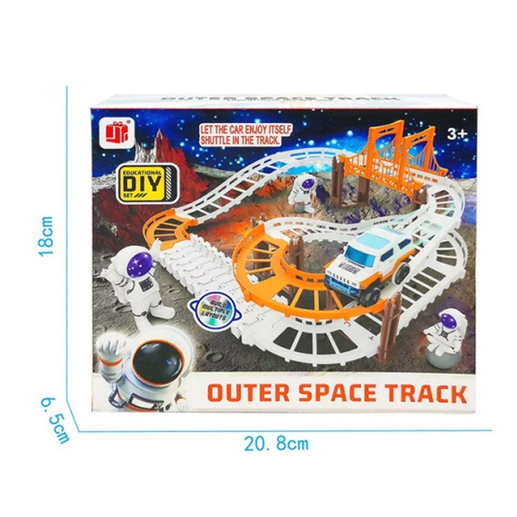 Mainan Anak OUTER SPACE TRACK Railway Car Track Rel Mobil Outer Space