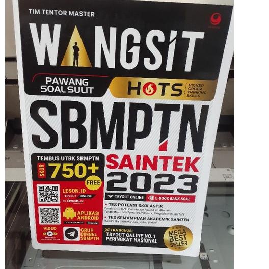 

Miliki BUKU WANGSIT SBMPTN SAITEK 2023 BY TIM TENTOR MASTER ( BUBLEWRAP)