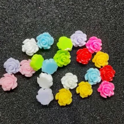 RESIN BUNGA SIZE 8 MM | BAHAN NAIL ART