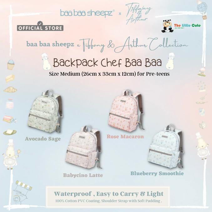 Baabaasheepz x Tiffany&Arthur Backpack Chef Baabaa Medium Size