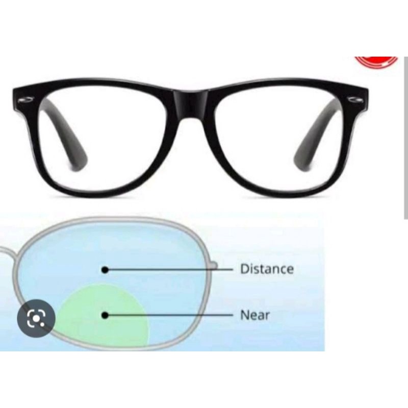 Frame +Lensa bifokal (Lensa Optik)