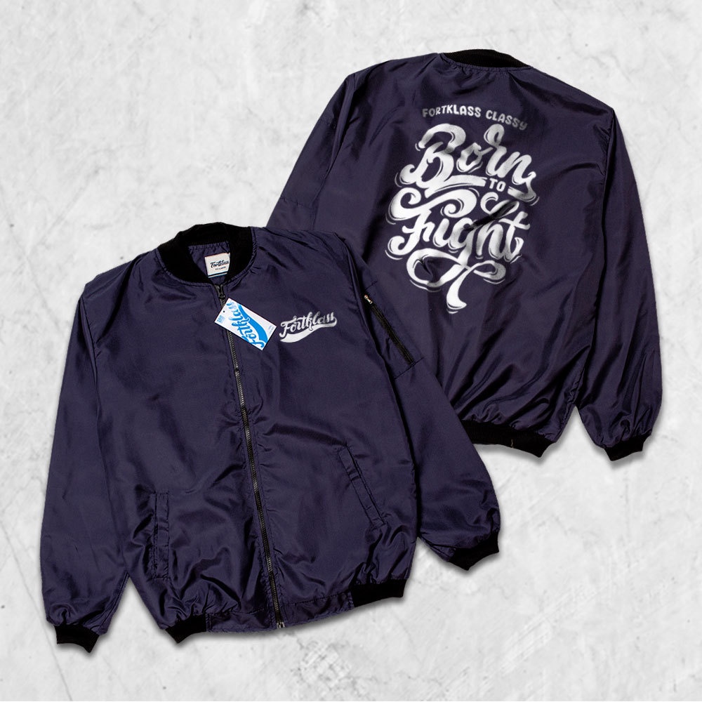 Fortglass Jaket Bomber Gafi Fight Jaket pria Lengan Panjang