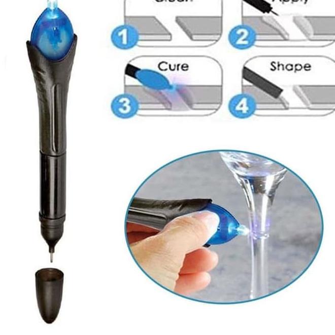 

(T-6-T✔) 5 Second Fix Lem Serbaguna Ajaib Sinar UV Magic Super Glue Power Tool banyak diminati