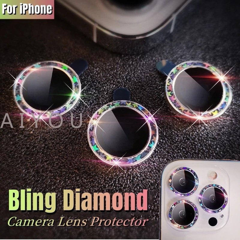 IPHONE Film Lensa Laser All Star Untuk case Iphone14 13 12 11 Pro Max/Lensa 14plus Metal anti Gores 1set