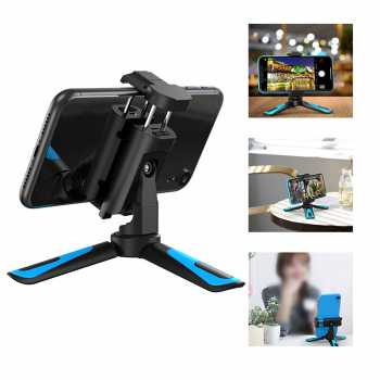Tripod Stand Hp Mini Alumunium + 1/4 Universal Smartphone Clip / Tripod Hp Meja Dudukan Stand Sandaran Hp Untuk Nonton / Tripod Hp 3 kaki Penahan Kokoh Kuat Stabil Untuk Streaming video / Tripod Mini Handphone Multifungsi Murah Stand Hp Meja Simpel Elegan