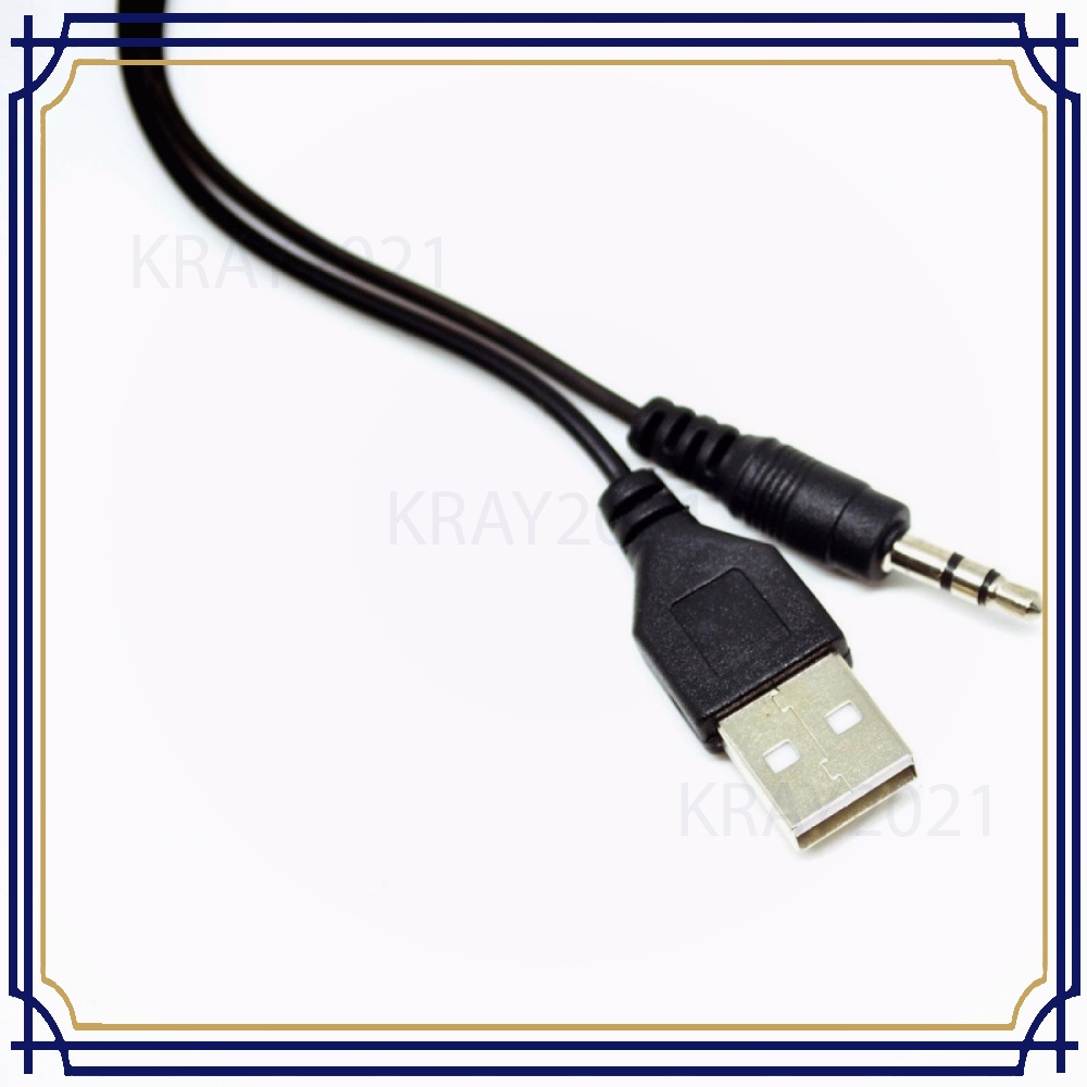 Kabel Splitter Micro USB ke AUX 3.5 mm + USB Male -CV824