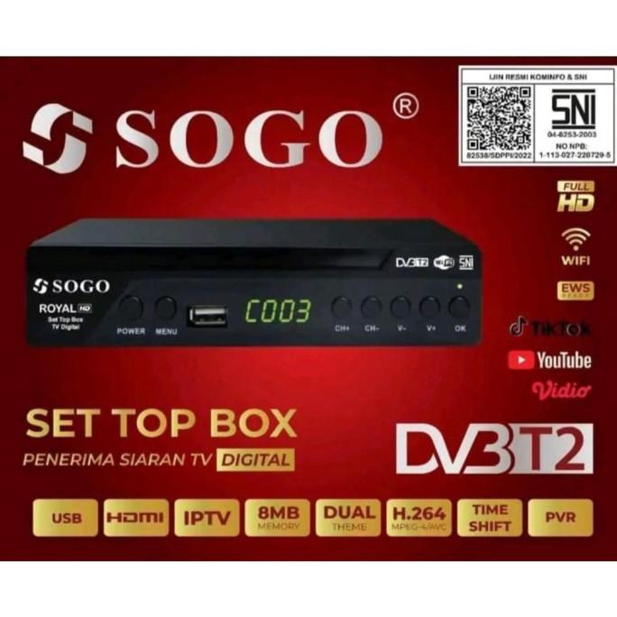 SET TOP BOX SOGO DVBT2 TV DIGITAL