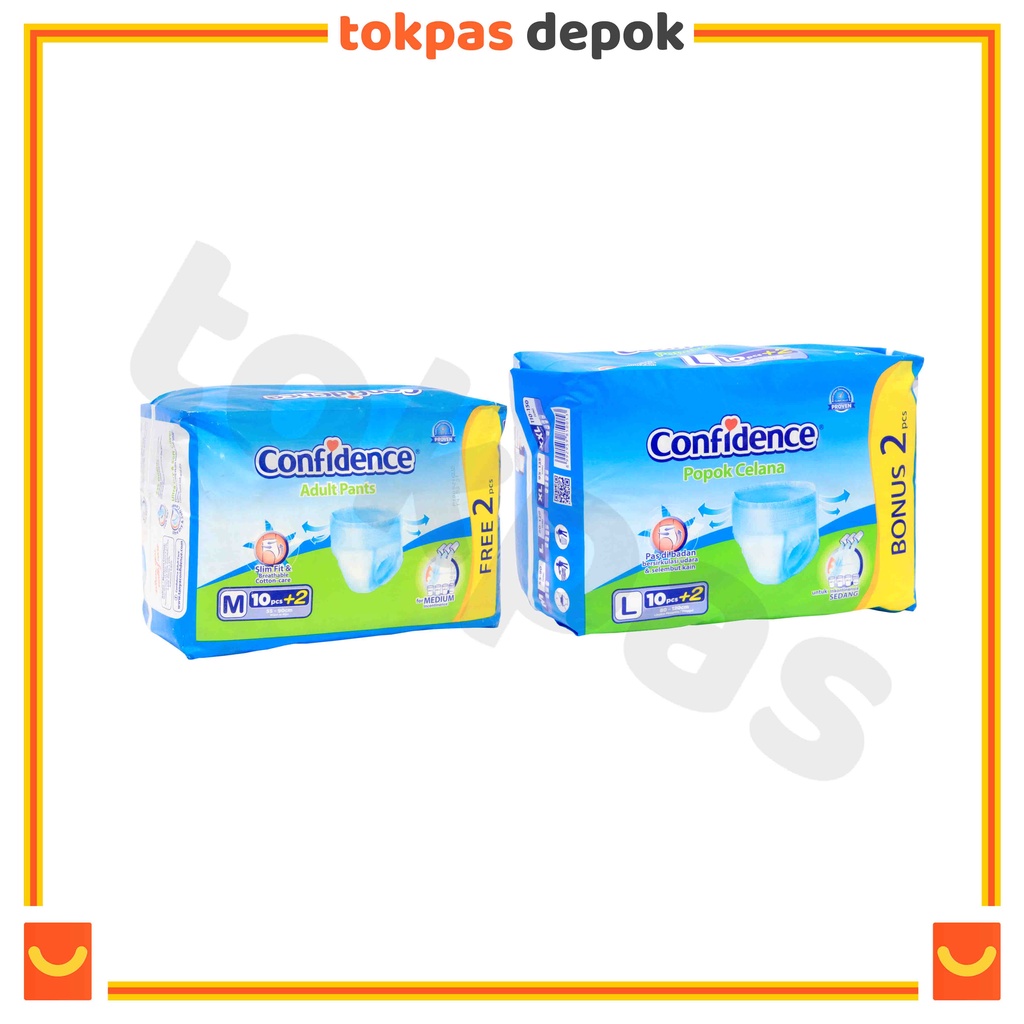 [PANTS] Confidence Popok Dewasa M10 / L10 Ekstra Serap Confidence Premium Pants Popok Celana Dewasa