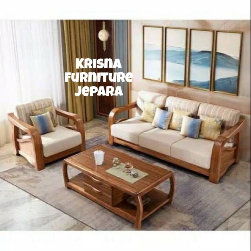 SOFA RUANG TAMU JATI CUSTOME/FURNITURE JEPARA
