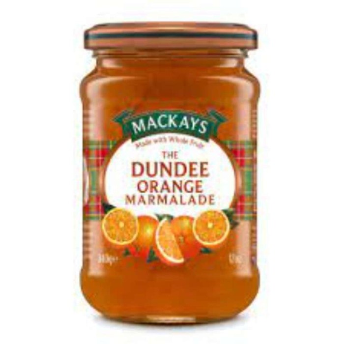 

Mackays dundee orange marmalade jam 340g