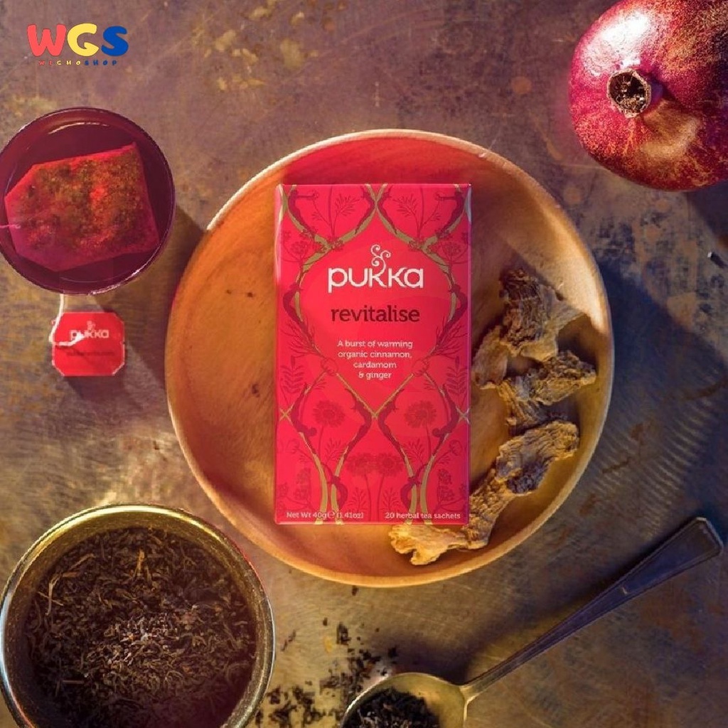 Pukka Tea Revitalise Organic a Burst of Warming Cinnamon &amp; Ginger 20s