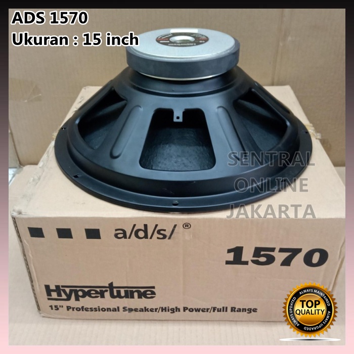 SPEAKER ADS 1570 15inch 15 inch FULL RANGE hypertune PRO 15" ADS 1570