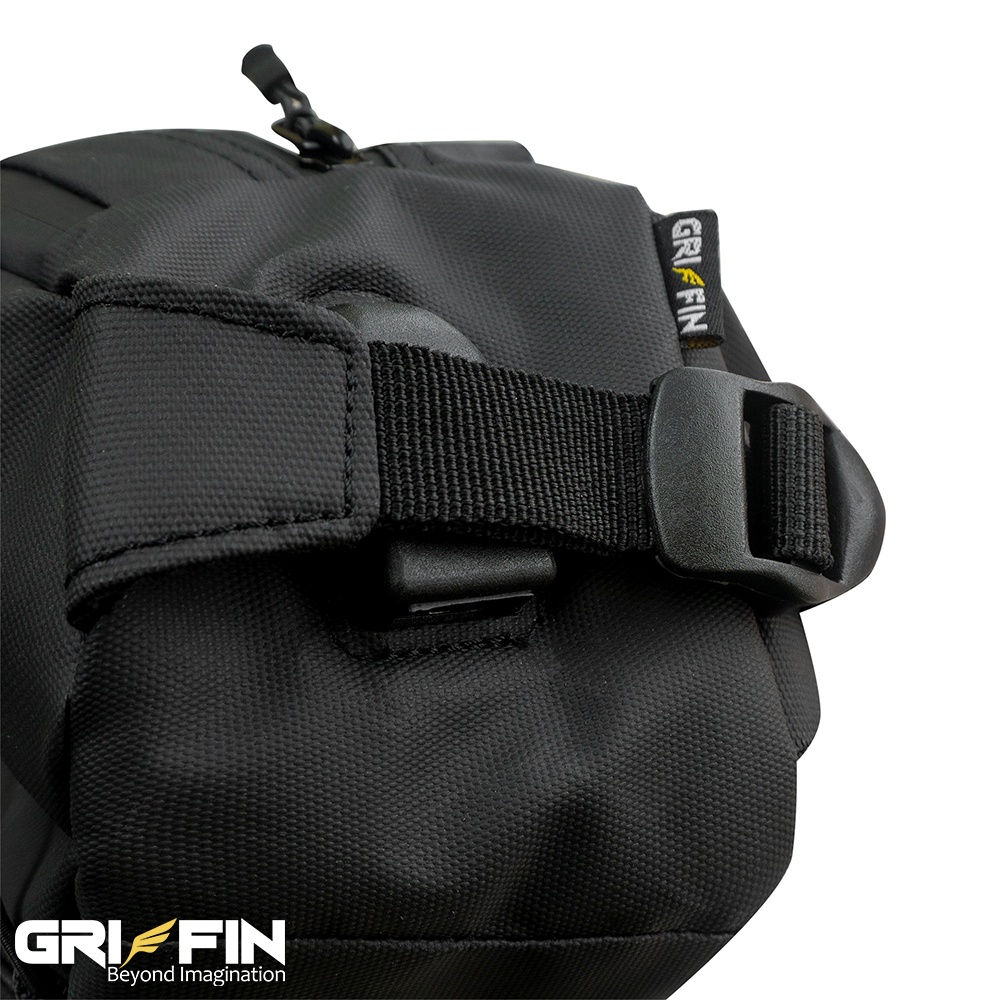 Tas Waistbag Pria Hexa by Griffin Apparel Hitam Bimo Waterproof Keren