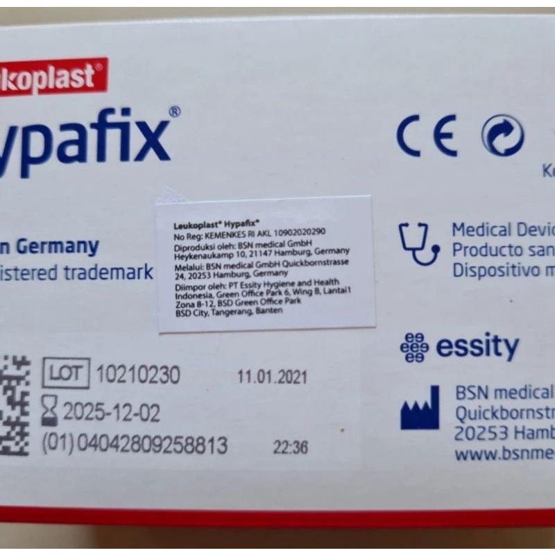 Reydokurniawan Hypafix 10Cmx5M / Hypafix 10X5 / Plester Luka Adhesive Tape - Leukoplast