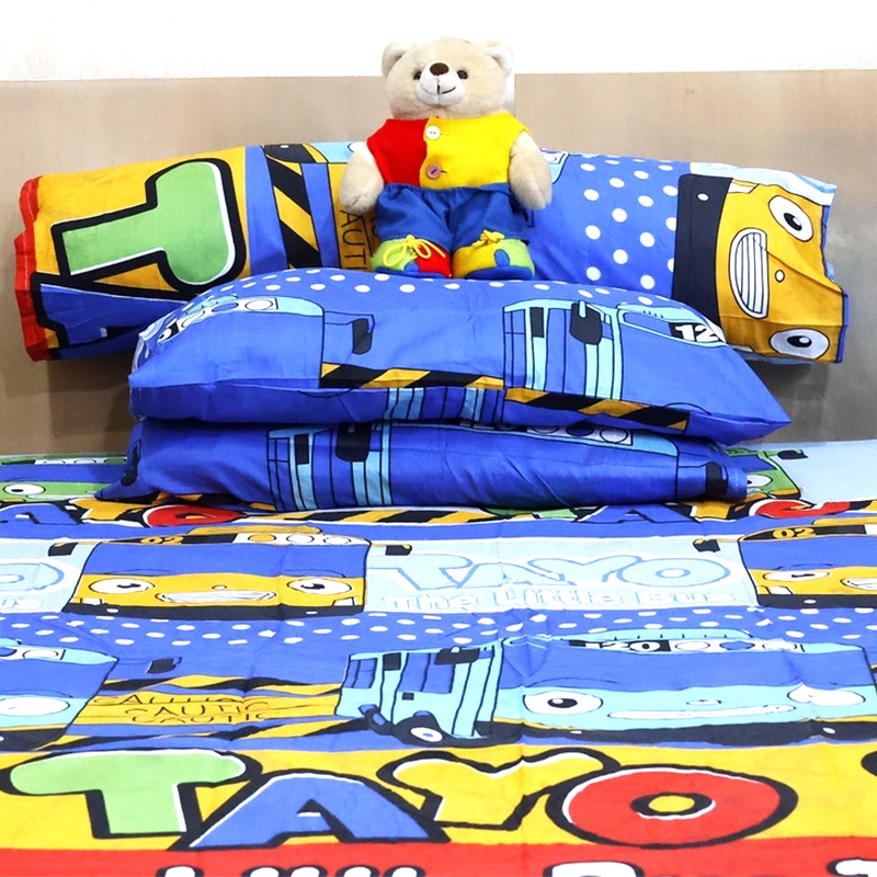 1 sprei + 2 sarung bantal +1 sarung guling Sprei Single Motif Karater 160X200 Ujung Karet / Sprei 160cm x 200cm Sprei Single Motif Dewasa Sudut Karet / SPREI