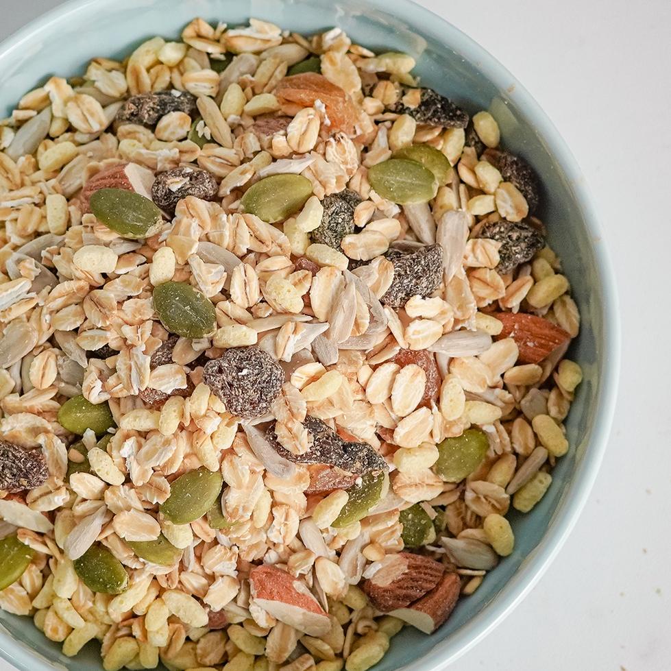 

[KODE PRODUK 9MDPA9975] Muesli Dried Fruit Mix 1 Kg Safiya Sereal Makanan Ringan - Sereal Diet Sehat Alami Oatmeal
