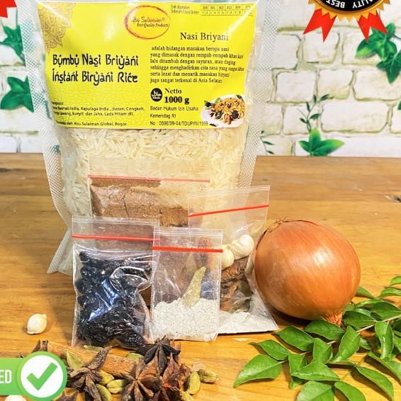 

BISA COD ✔️Beras Basmati & Bumbu Biryani Abu Sulaiman 1 KG Gratis Bombay & Kismis|RA1