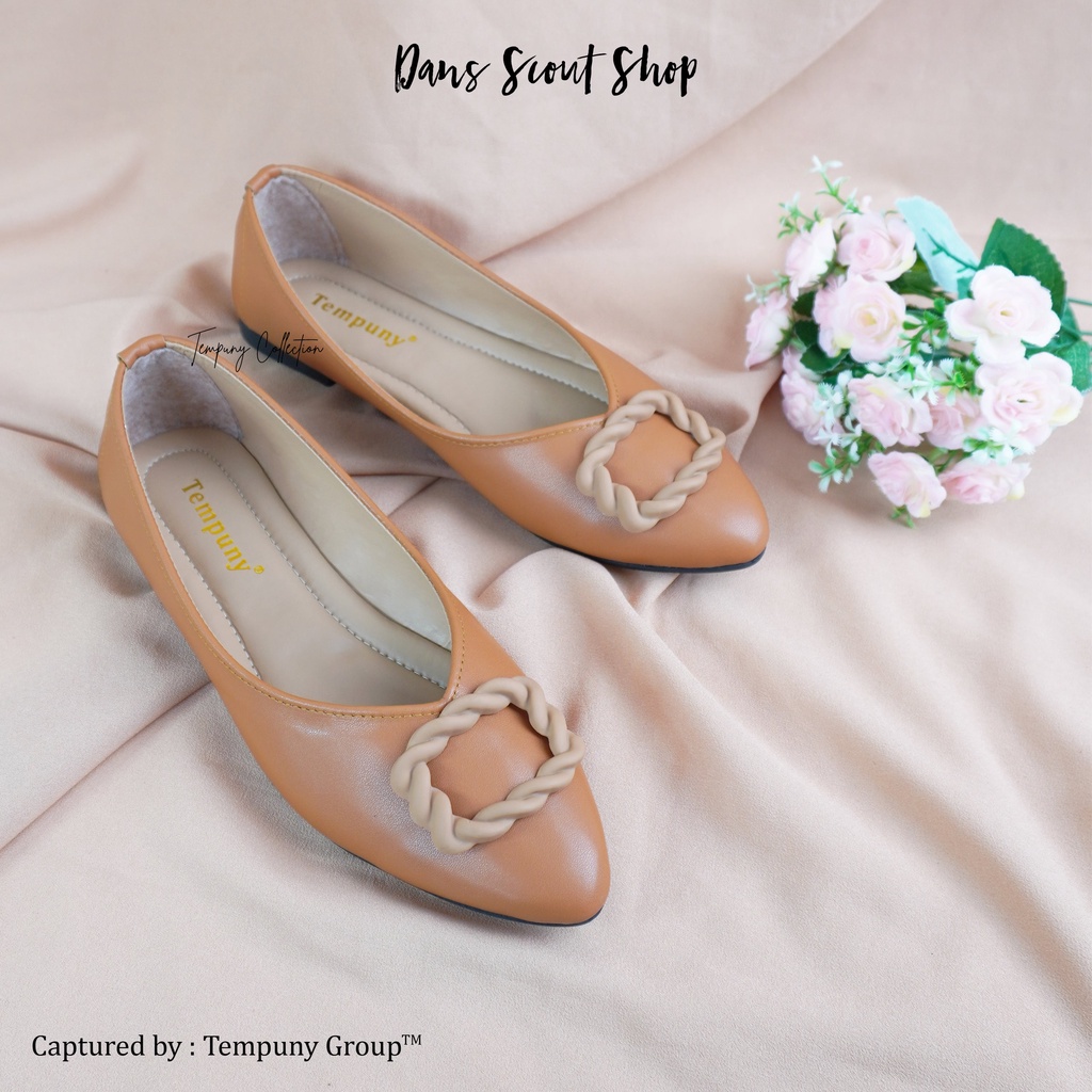 Sepatu Flatshoes Wanita Motif Elegan Flat Shoes FLT-06