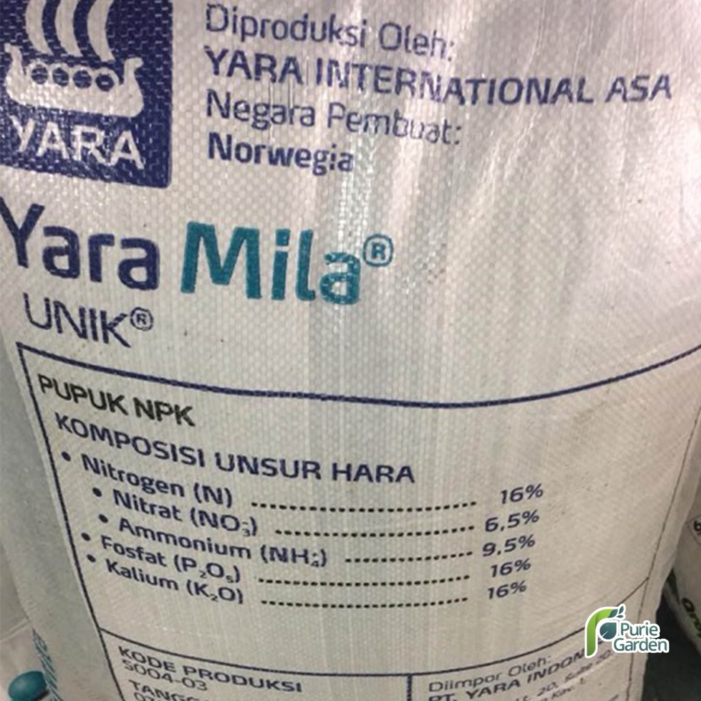 Pupuk NPK Yara Mila Unik Faster 1kg PG KDR