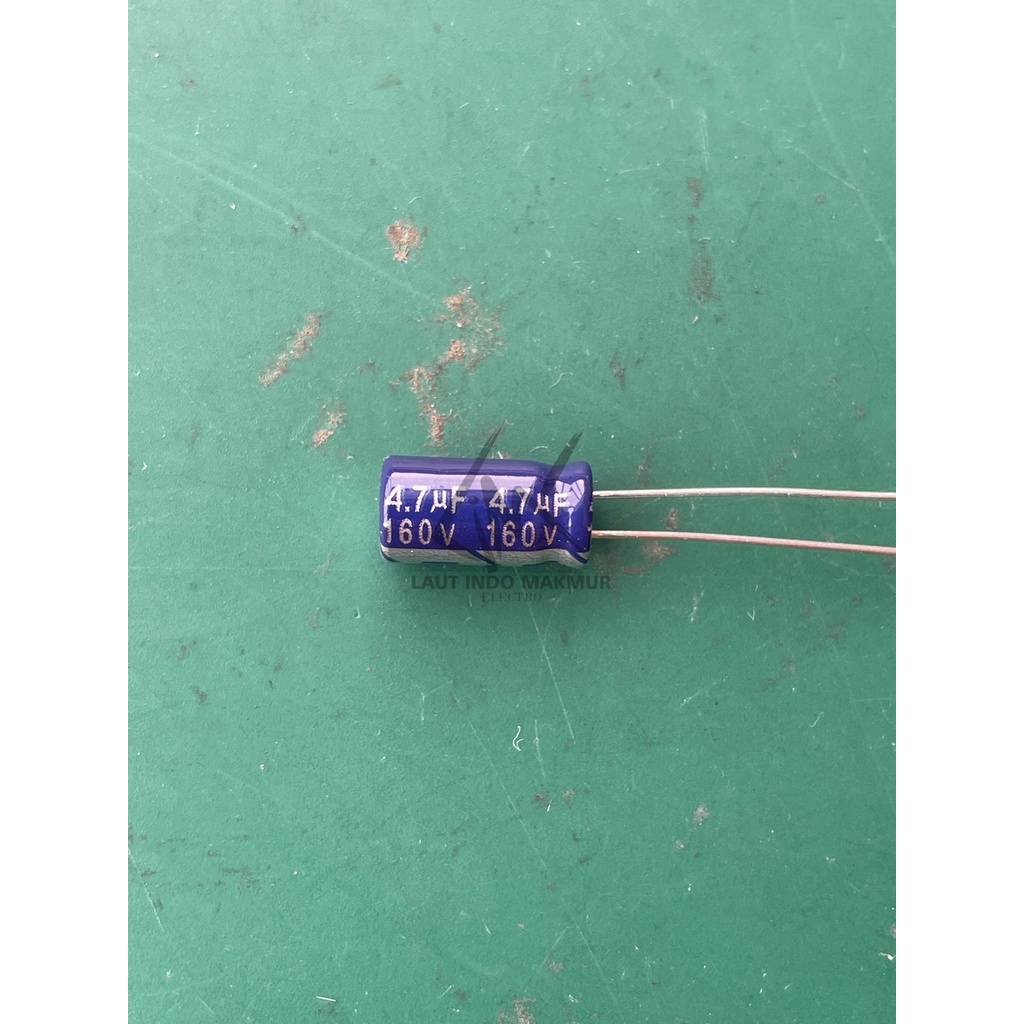 10 BUAH ELCO 4.7UF 160V KAPASITOR CAPACITOR ELCO KAPASITOR 4,7UF 4.7 UF 160VOLT