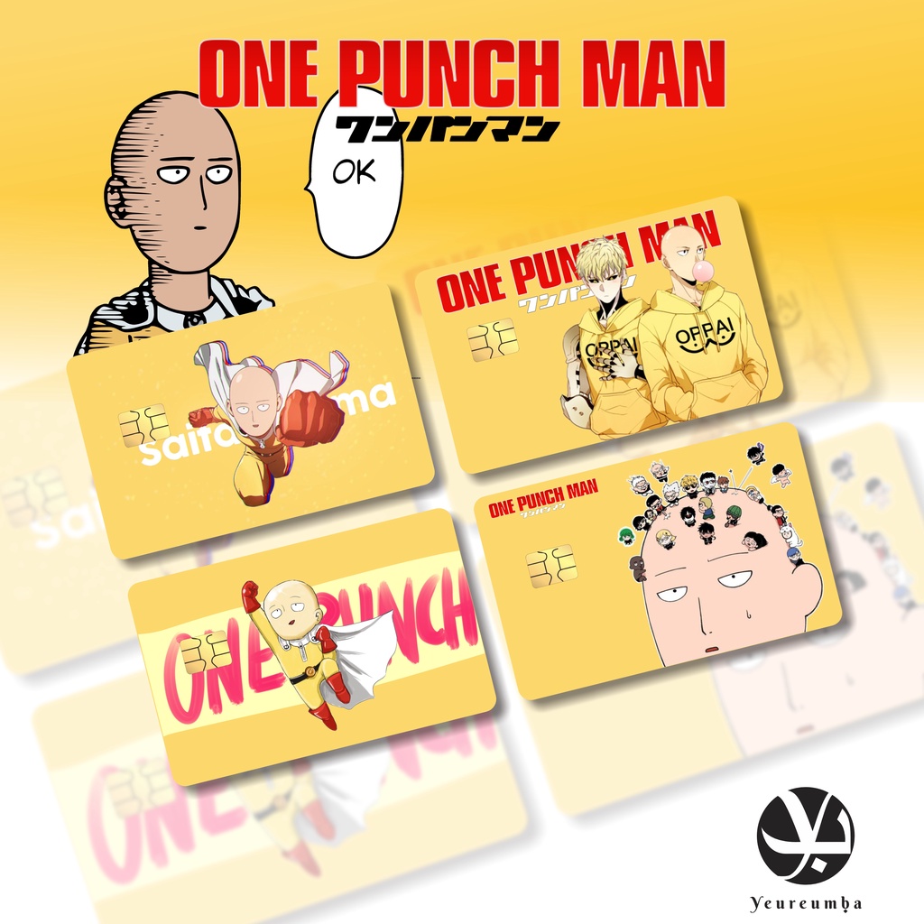 

Stiker ATM Sticker Skin OPM ( one puch man ) custom - Vinyl ATM Debit Credit Emoney Flazz Stiker