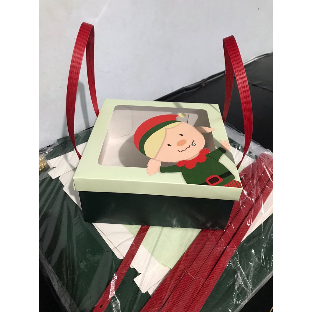 Kotak Natal Box Dus Kue Natal Kotak Natal/ Kotak Christmas/ Kotak Kue