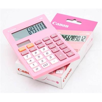 

CALCULATOR CANON AS 120V PINK KALKULATOR MEJA #ORIGINAL